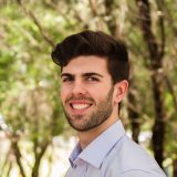 Curtin student, Rob Di Giovanni, looking at camera and smiling