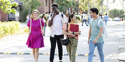 Group of students at Curtin Perth.